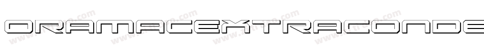 OramacExtraCondensedItalic-89dn字体转换