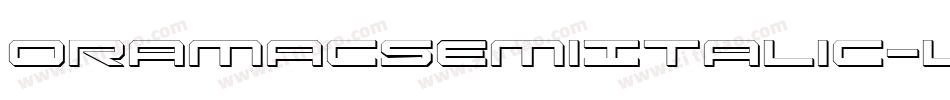 OramacSemiItalic-l17w字体转换