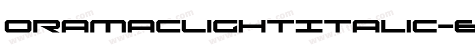 OramacLightItalic-6W71字体转换