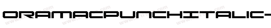 OramacPunchItalic-9OP2字体转换