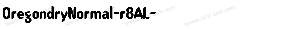 OregondryNormal-r8AL字体转换