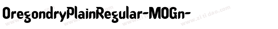 OregondryPlainRegular-MOGn字体转换