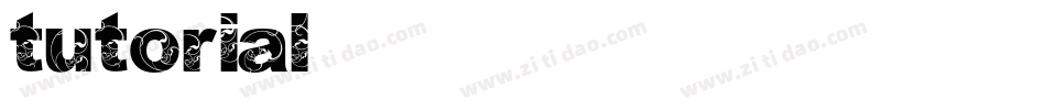 tutorial字体转换