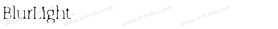 BlurLight字体转换