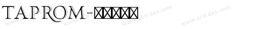 Taprom字体转换