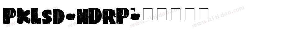 PkLsd-nDrP字体转换