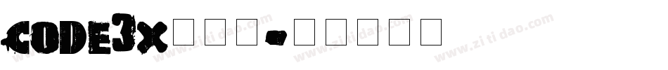 code3x生成器字体转换