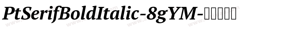 PtSerifBoldItalic-8gYM字体转换