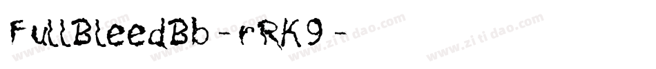 FullBleedBb-rRK9字体转换