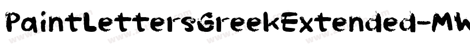PaintLettersGreekExtended-MWwP字体转换
