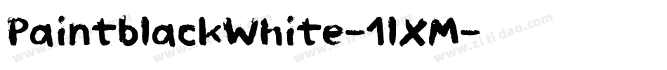 PaintblackWhite-1lXM字体转换