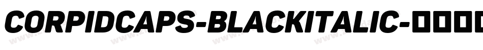 CorpidCaps-BlackItalic字体转换