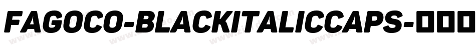 FagoCo-BlackItalicCaps字体转换 FagoCo-BlackItalicCaps字体转换