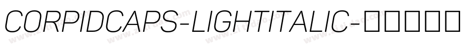 CorpidCaps-LightItalic字体转换