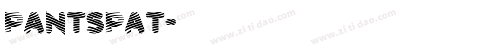 PANTSPAT字体转换