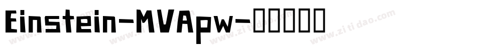 Einstein-MVApw字体转换