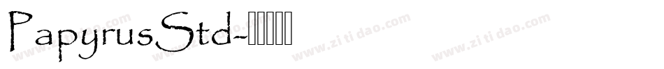 PapyrusStd字体转换