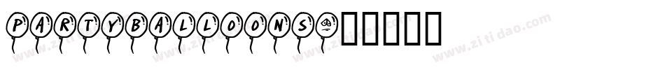 PARTYBALLOONS字体转换