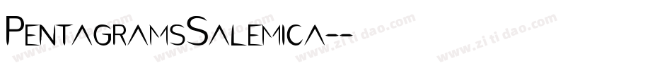 PentagramsSalemica-字体转换
