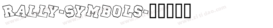 Rally-Symbols字体转换
