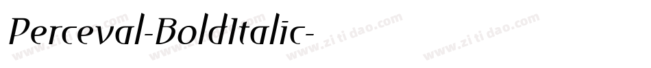 Perceval-BoldItalic字体转换