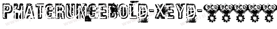 PhatGrungeBold-XEyd字体转换