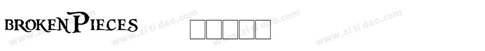 brokenPieces字体转换