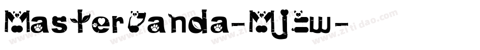 MasterPanda-MjBw字体转换