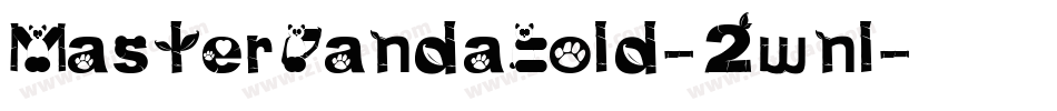 MasterPandaBold-2wnl字体转换