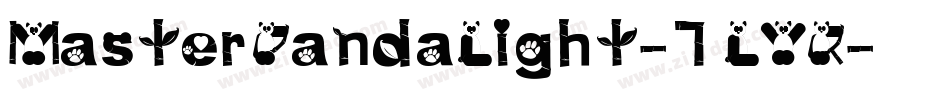 MasterPandaLight-7LYR字体转换