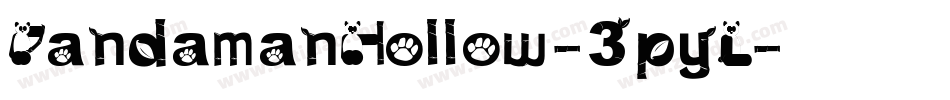 PandamanHollow-3pyL字体转换