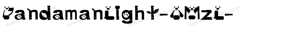 PandamanLight-AMzL字体转换