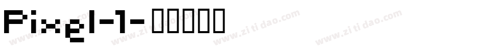 Pixel-1字体转换