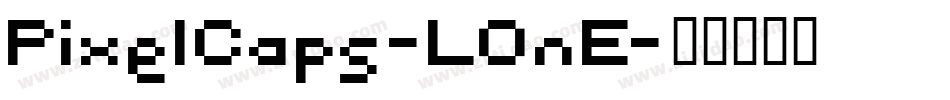 PixelCaps-LOnE字体转换