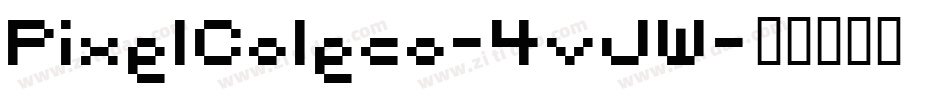 PixelColeco-4vJW字体转换