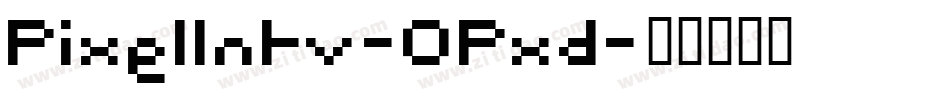 PixelIntv-OPxd字体转换