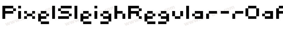 PixelSleighRegular-r0aA字体转换