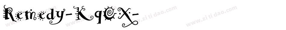 Remedy-KqOX字体转换