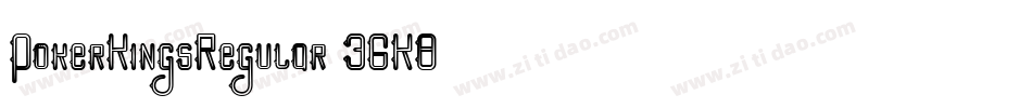 PokerKingsRegular-36K8字体转换
