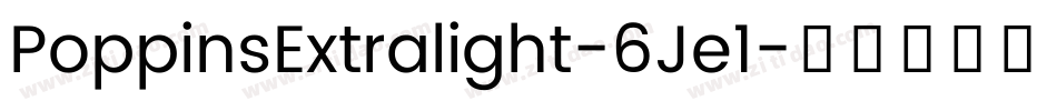 PoppinsExtralight-6Je1字体转换