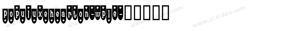 PopuluxeHearton-WpLE字体转换