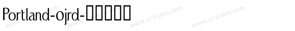 Portland-0jrd字体转换