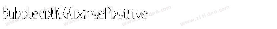 BubbledotICGCoarsePositive字体转换