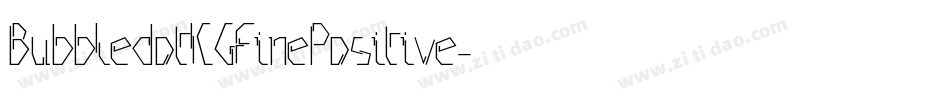 BubbledotICGFinePositive字体转换