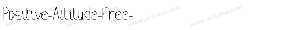 Positive-Attitude-free字体转换