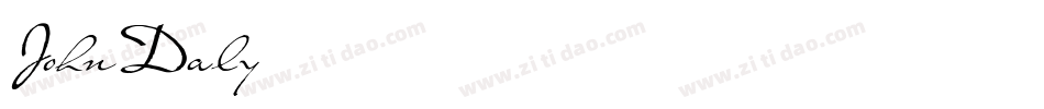JohnDaly字体转换