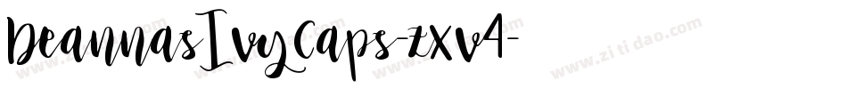 DeannasIvyCaps-zXv4字体转换