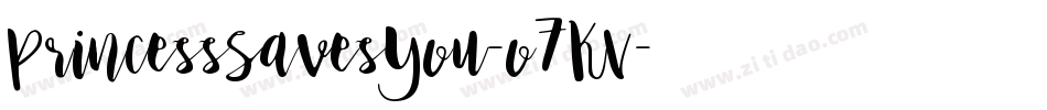PrincessSavesYou-o7KV字体转换