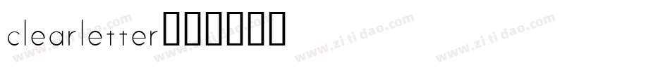 clearletter字体转换