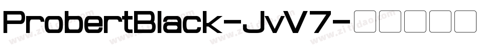 ProbertBlack-JvV7字体转换